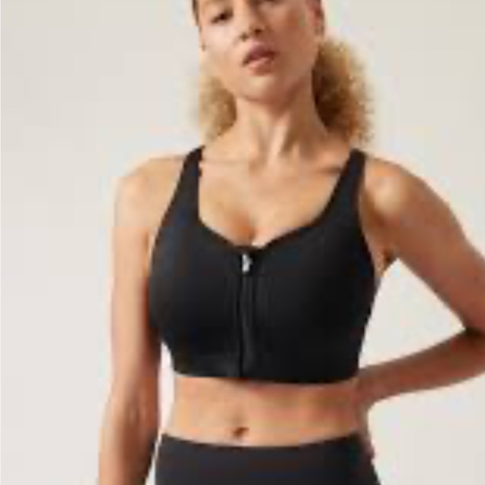 Athleta advance zip front bra